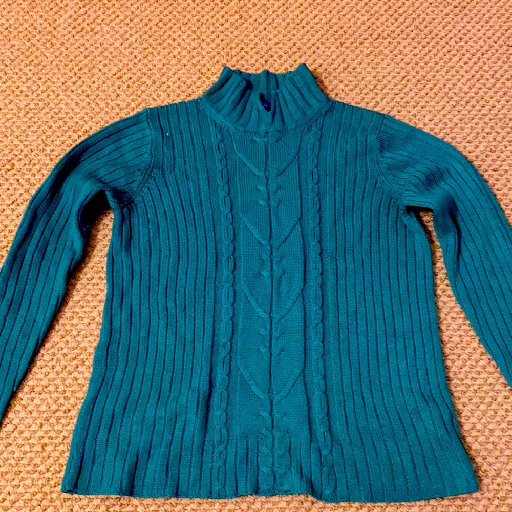 Blue knit small/medium sweater